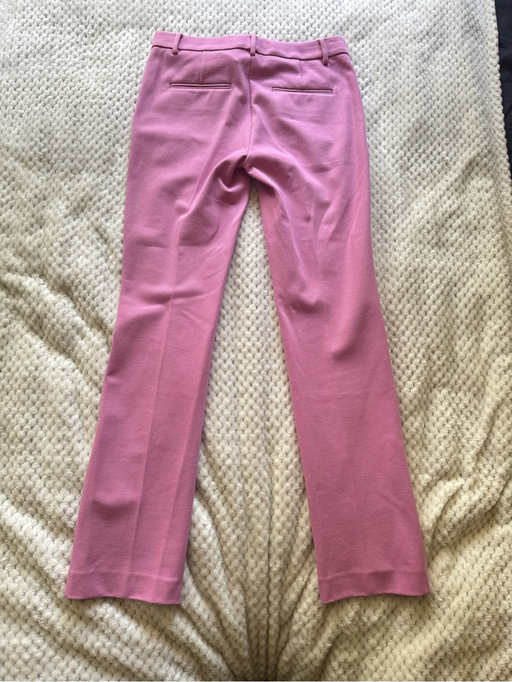 Ann Taylor Rose Pink Straight-Leg Dress Pants - Picture 3 of 3